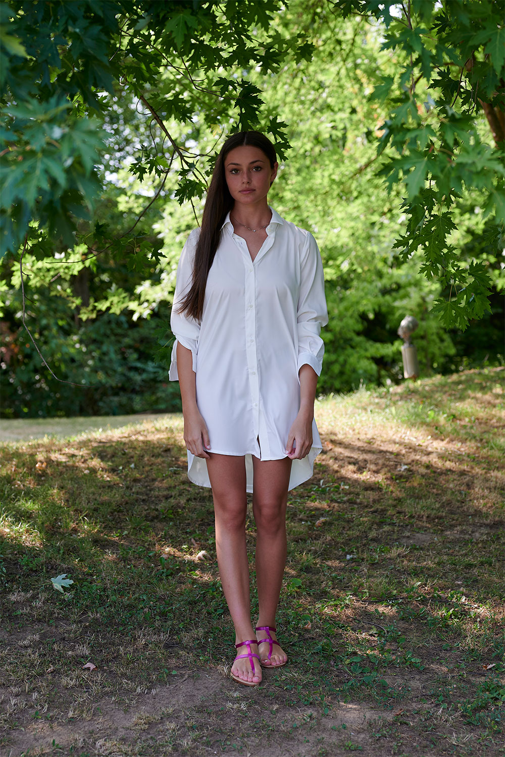 White Shirt Dress