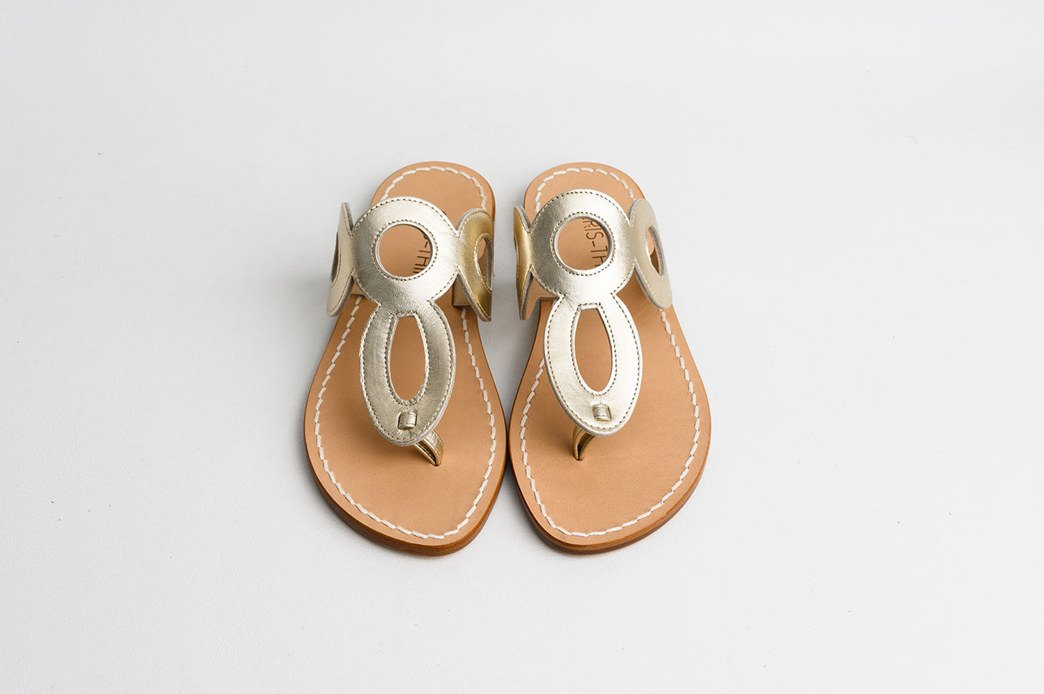 60s Platinum Capri Flip-Flops