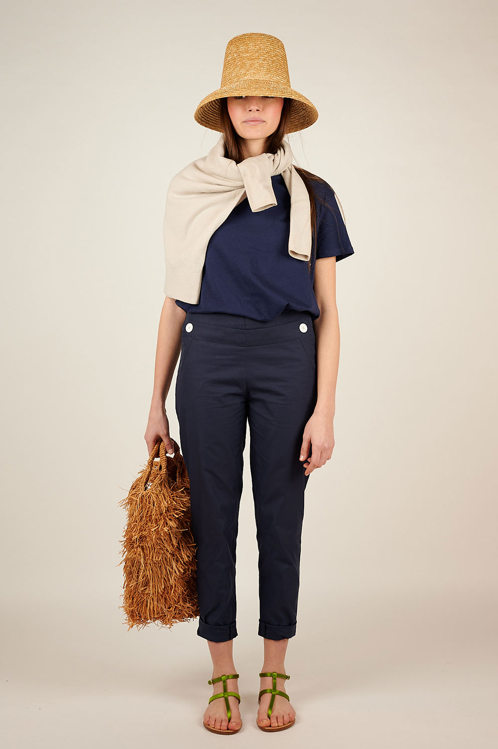 Pantaloni alla marinara blu