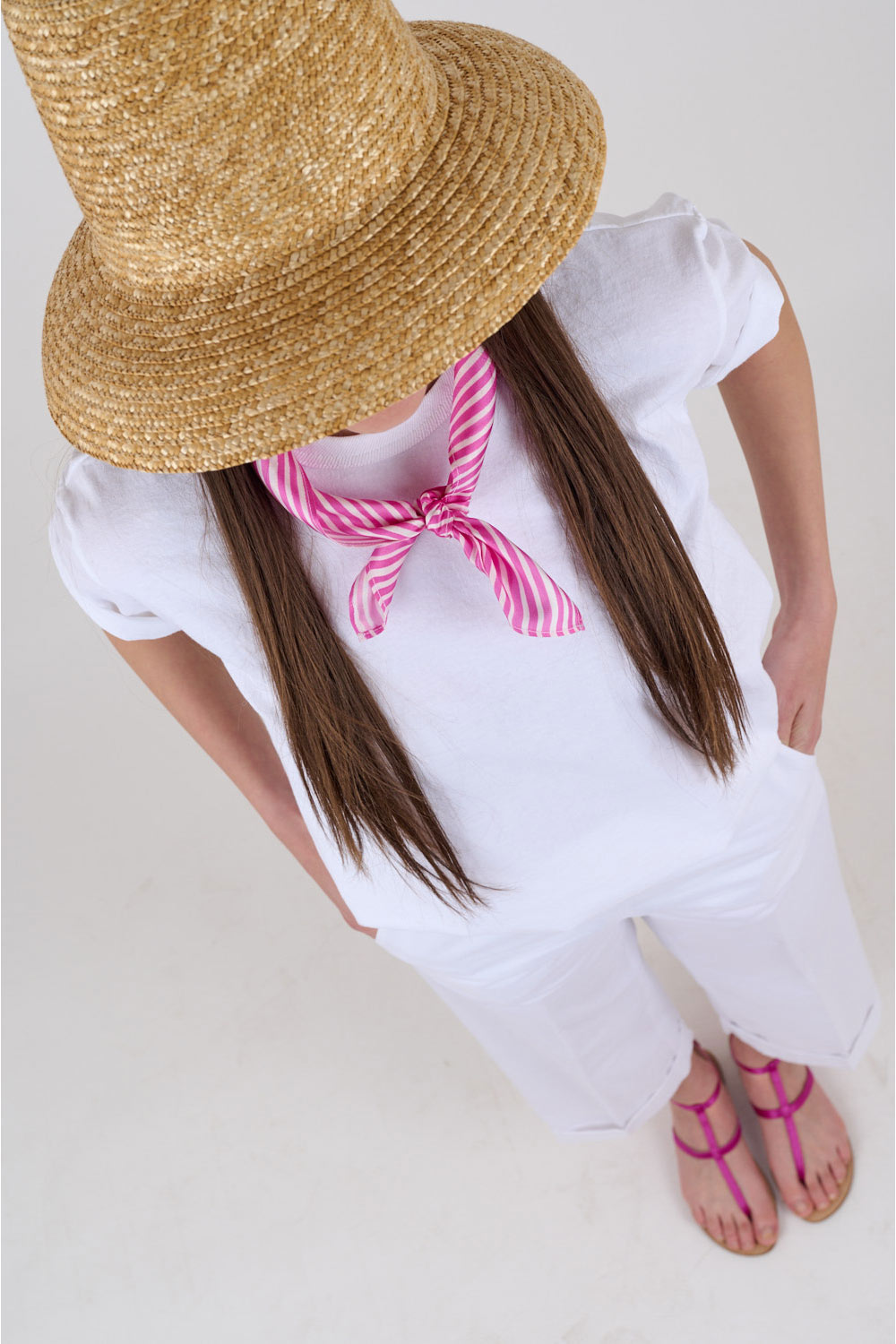 Lo Scugnizzo Righe Fuxia