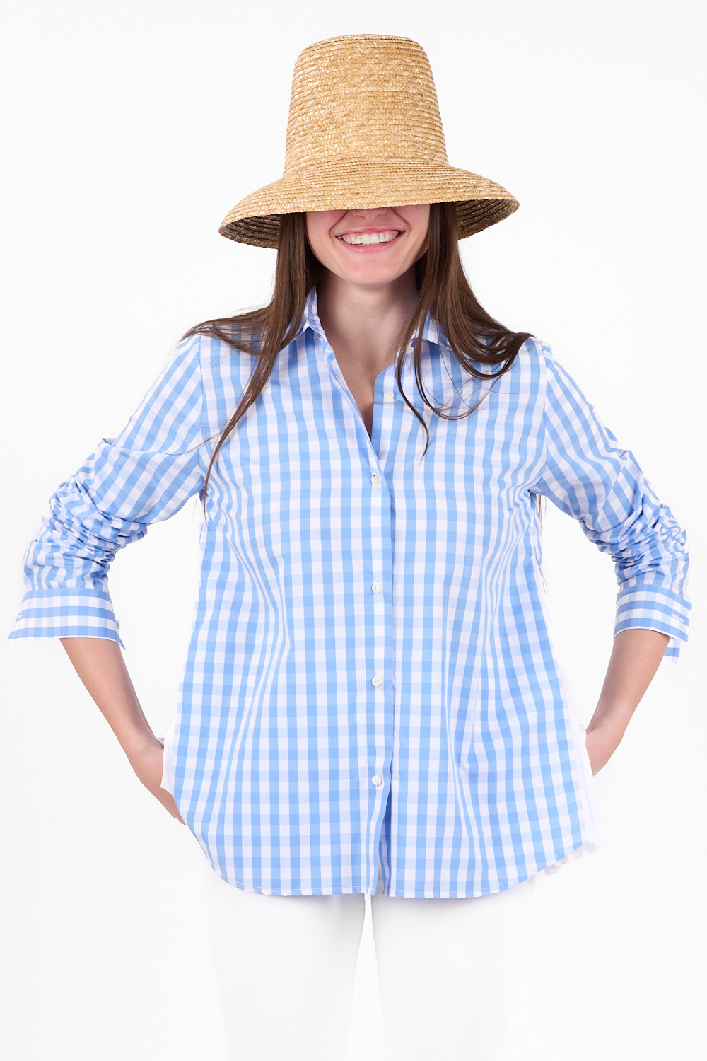 Camicia Check con mini soleil laterali